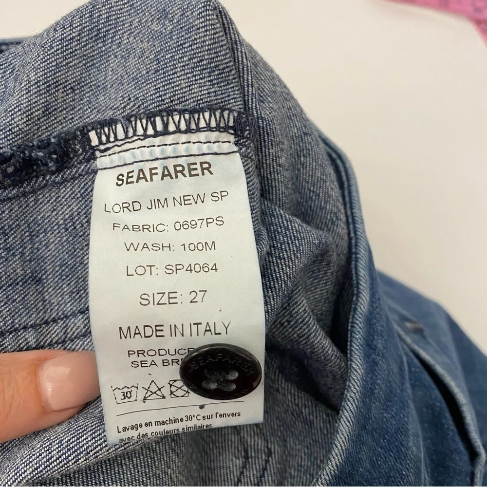 Seafarer || Lord Jim Cropped Jeans Cutout Detail in Blue 27_11